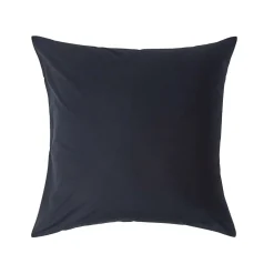 Homescapes Taie d'oreiller noir 100% coton égyptien 200 fils, 60x60 cm -