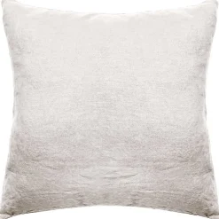 Linnea Taie d'oreiller PALACE pur coton lavé 65x65 cm uni beige naturel