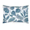 Eden Taie d'39oreiller percale de coton motif feuillage 50x70cm