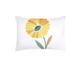 Eden Taie d'39oreiller percale de coton motif floral 50x70cm