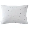 L'Effet Papillon Taie d'oreiller Pois Doré Déco "Gaïa Chic" 60 x 60 cm & 50 x 70 cm "Gaze de Coton" - Gaïa Chic Chantilly - 50 x 70 cm