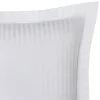 Coton Pur Taie d'oreiller "Prestige" 100% Satin de coton Peigné avec fines rayures / 120 fils /cm² - - Taie d'oreiller 50 x 70 cm Online