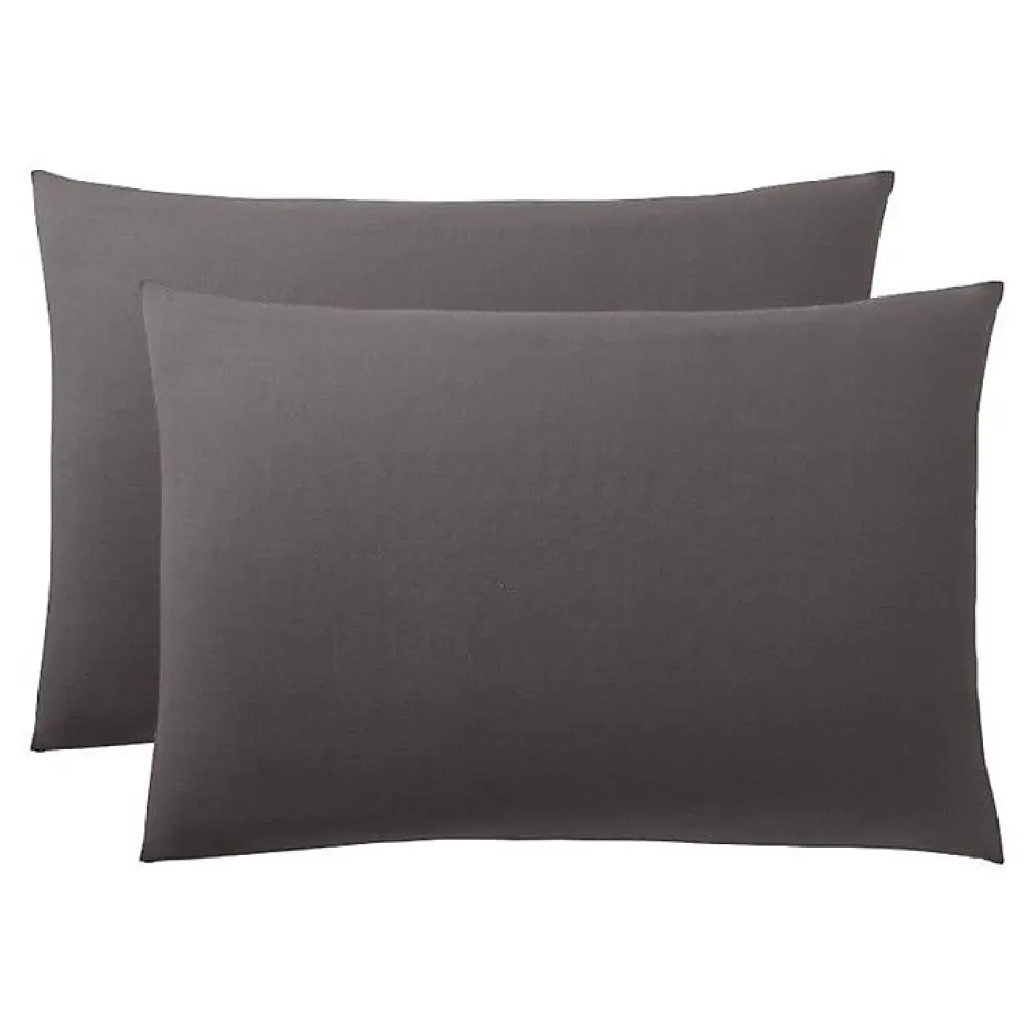 Coton Pur Taie d'oreiller "Prémium" toutes dimensions - Prémium Ardoise - 50 x 70 cm Clearance
