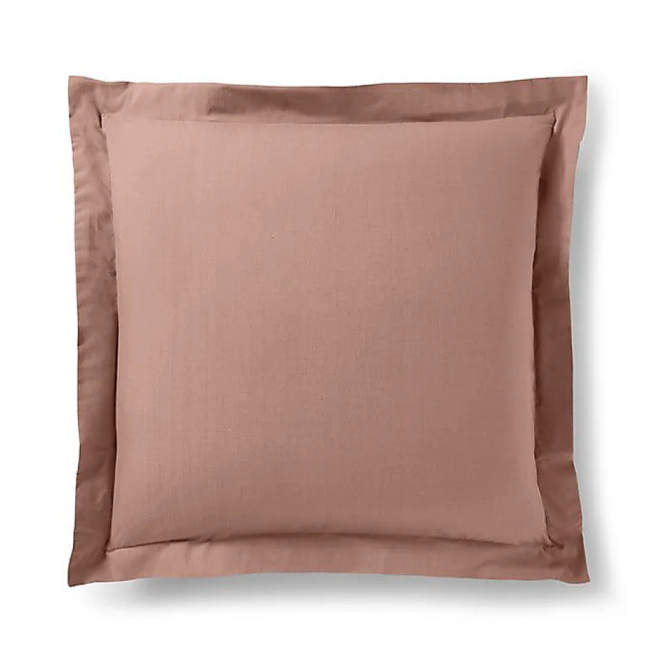 Coton Pur Taie d'oreiller "Prémium" toutes dimensions - Prémium Vieux Rose - 63 x 63 cm volant plat piqué