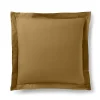 Coton Pur Taie d'oreiller "Prémium" toutes dimensions - Prémium Caramel - 63 x 63 cm volant plat piqué