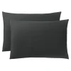 Coton Pur Taie d'oreiller "Prémium" toutes dimensions - Prémium Truffe - 50 x 70 cm New