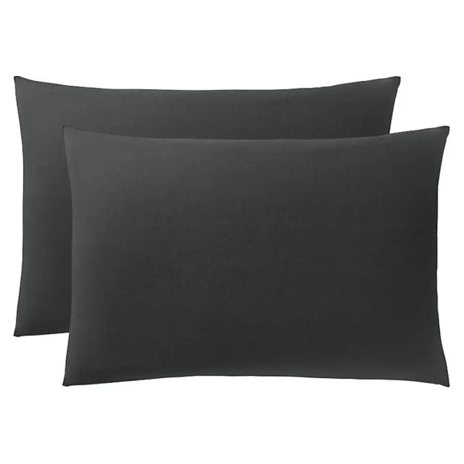 Coton Pur Taie d'oreiller "Prémium" toutes dimensions - Prémium Truffe - 50 x 70 cm New