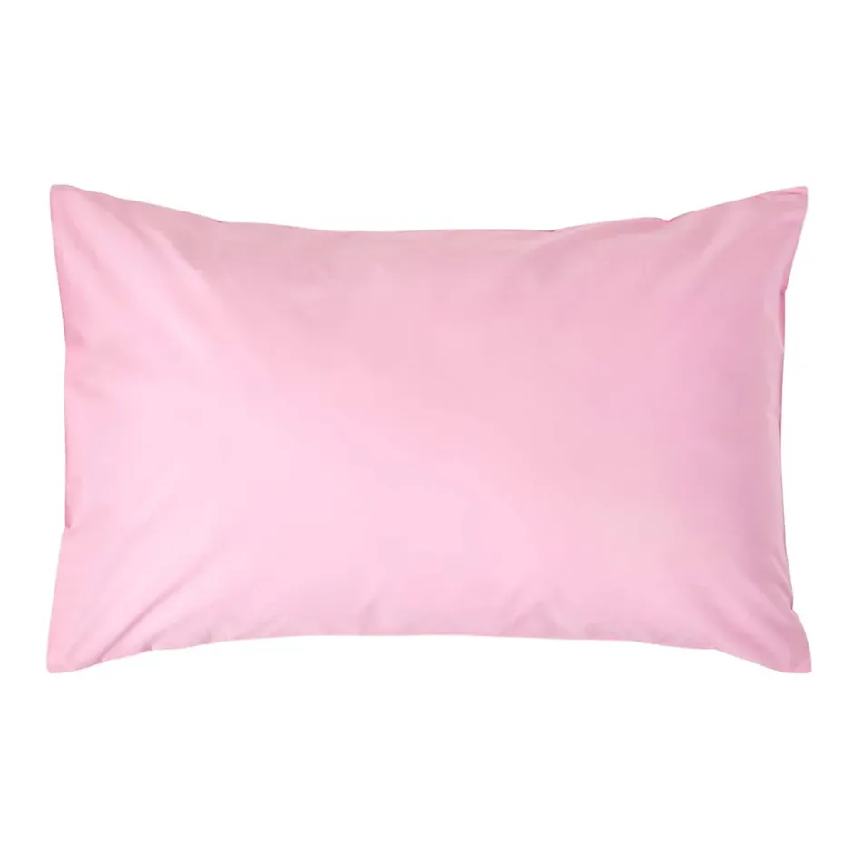 Homescapes Taie d'oreiller rose 100% coton égyptien 200 fils, 50x75 cm - Discount