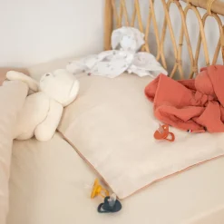 Sevira Kids Taie d'oreiller réversible en Lin lavé