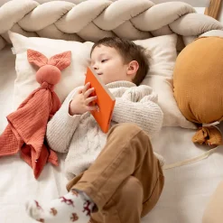 Sevira Kids Taie d'oreiller réversible en Lin lavé