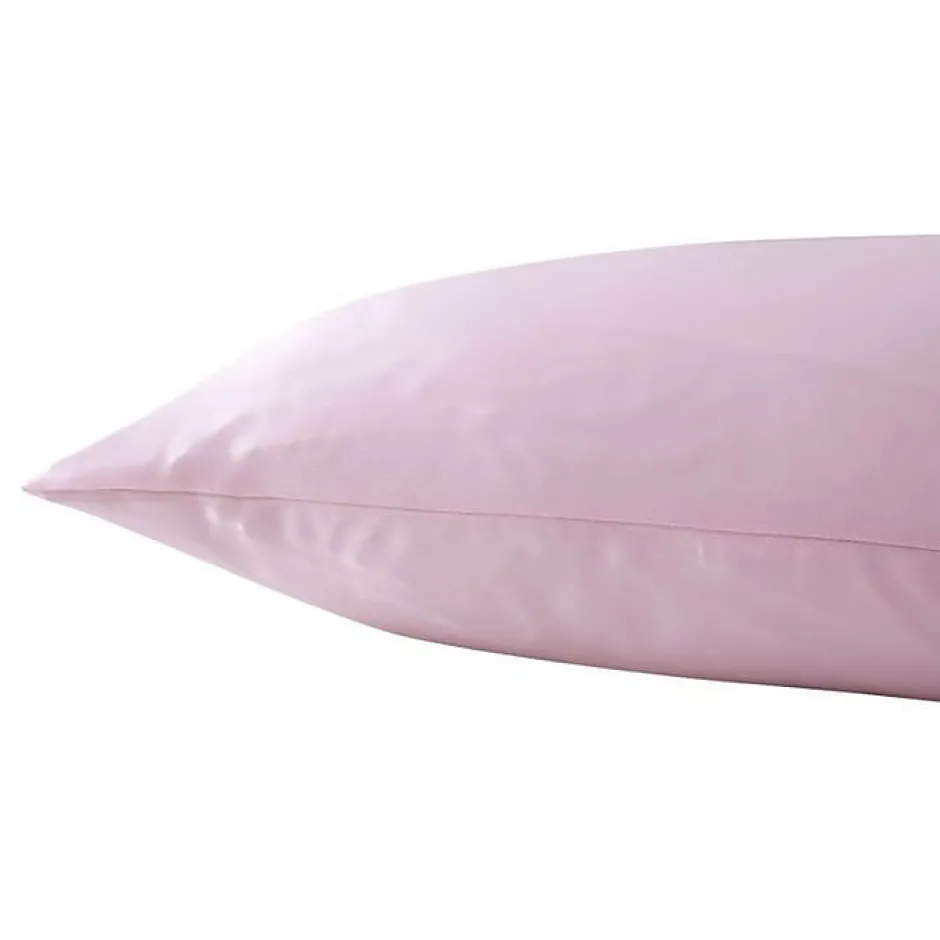 Coton Pur Taie d'oreiller "Silk" Soie de mûrier - Silk Rose - 65 x 65 cm