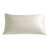 Coton Pur Taie d'oreiller "Silk" Soie de mûrier - Silk Ivoire - 50 x 70 cm