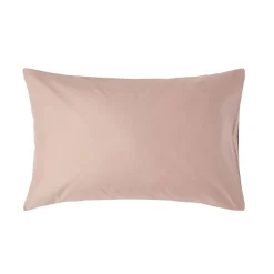 Homescapes Taie d'oreiller taupe en satin de coton égyptien 1000 fils, 50x75 cm - Clearance