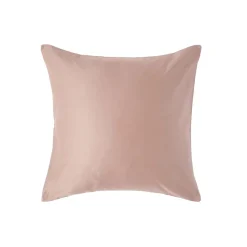 Homescapes Taie d'oreiller taupe en satin de coton égyptien 1000 fils, 40x40 cm -