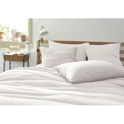 L'Effet Papillon Taie d'oreiller Tissé-teint petits carreaux Déco "Gaïa Mix" 60 x 60 cm & 50 x 70 cm "Gaze de Coton" - Gaïa Mix Chantilly - 50 x 70 Discount