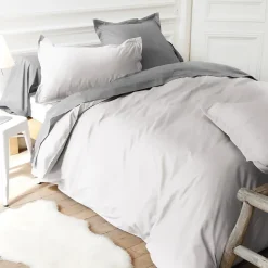 Linnea Taie d'oreiller uni 65x65 cm coton ALTO Calcium Hot