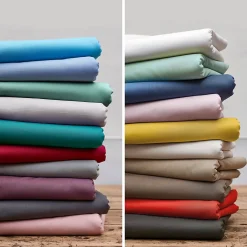 Linnea Taie d'oreiller uni 65x65 cm coton ALTO vert fleur d'amandier
