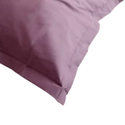 Linnea Taie d'oreiller uni 60x40 cm coton ALTO Raisin Discount