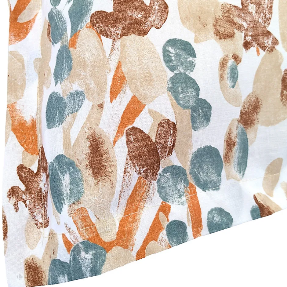 Linnea Taie d'oreiller uni 65x65 cm en coton ÉVASION pêche écru
