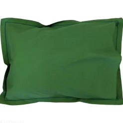 Linnea Taie d'oreiller uni 50x70 cm en coton ÉVASION Vert fougère Clearance