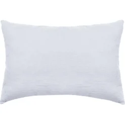 Linnea Taie d'oreiller uni 50x70 cm lin lavé froissé SONATE blanc Neige