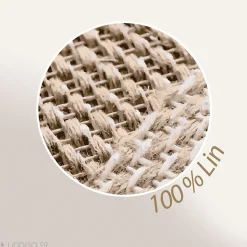Linnea Taie d'oreiller uni 65X65 cm lin lavé froissé SONATE blanc Neige Outlet