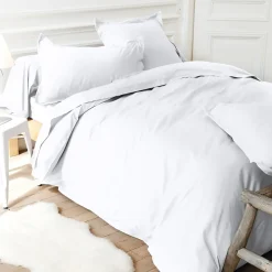 Linnea Taie d'oreiller uni 70x50 cm pur percale PRIMO Blanc