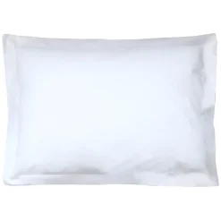 Linnea Taie d'oreiller uni 60x40 cm pur percale PRIMO Blanc