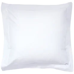 Linnea Taie d'oreiller uni 65x65 cm pur percale PRIMO Blanc