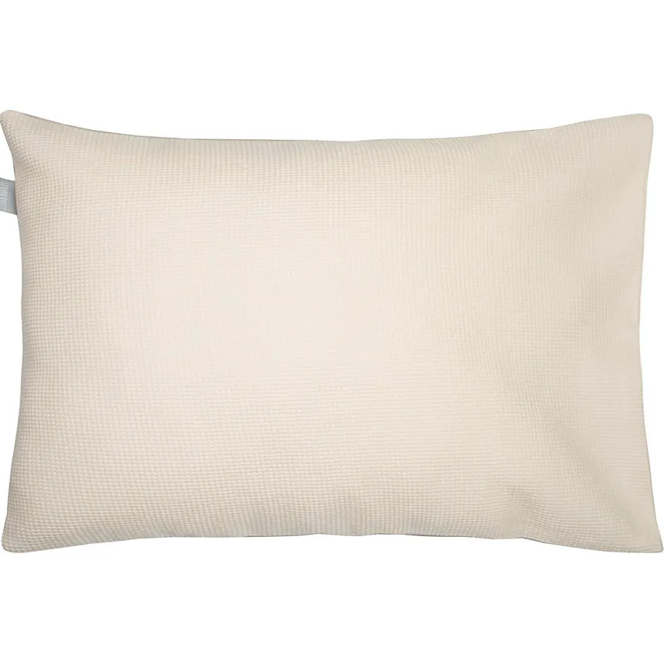 Sevira Kids Taie d'oreiller unie en coton nid d'abeille