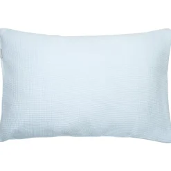 Sevira Kids Taie d'oreiller unie en coton nid d'abeille Best