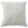 L'Effet Papillon Taie d'oreiller "Vickie" 60 x 60 cm & 50 x 70 cm tissé teint "Gaze de Coton" - Vickie Eucalyptus - Taie d'oreille Discount