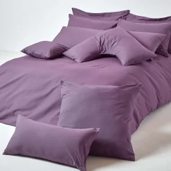 Homescapes Taie d'oreiller violet 100% coton égyptien 200 fils, 40x40 cm - Clearance
