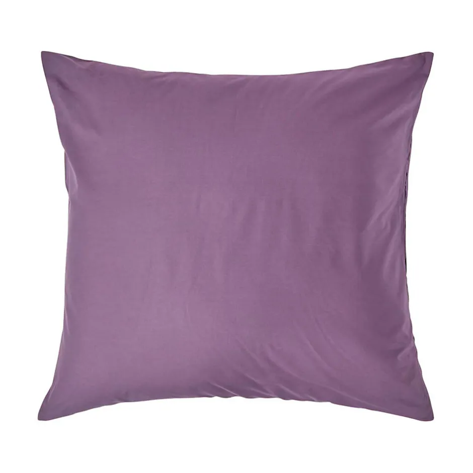 Homescapes Taie d'oreiller violet 100% coton égyptien 200 fils, 60x60 cm -