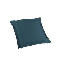 Douceur D'Intérieur Taie d'oreiller volant plat 63 x 63 cm uni 57 fils lina +point bourdon Bleu nuit Hot
