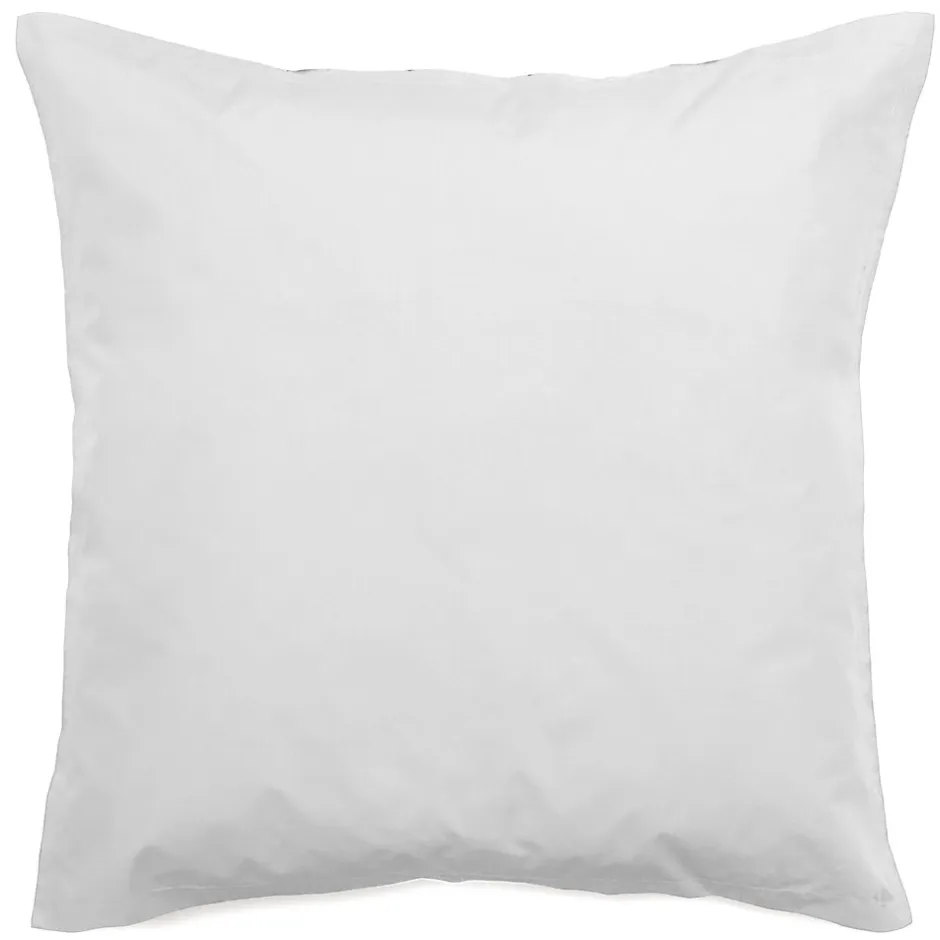 Linnea Taie d'oreiller volants plats 65x65 cm percale MANOIR gris Perle