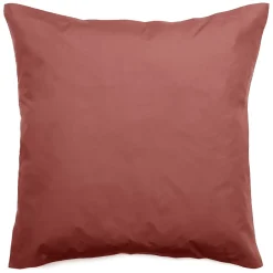 Linnea Taie d'oreiller volants plats 65x65 cm percale MANOIR rose Peche