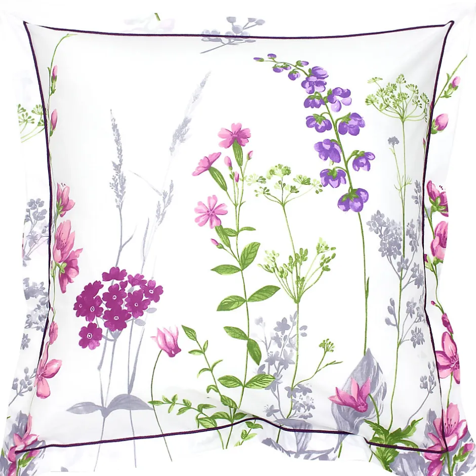 Linnea Taie d'oreiller 65x65 cm coton PRETTY blanc