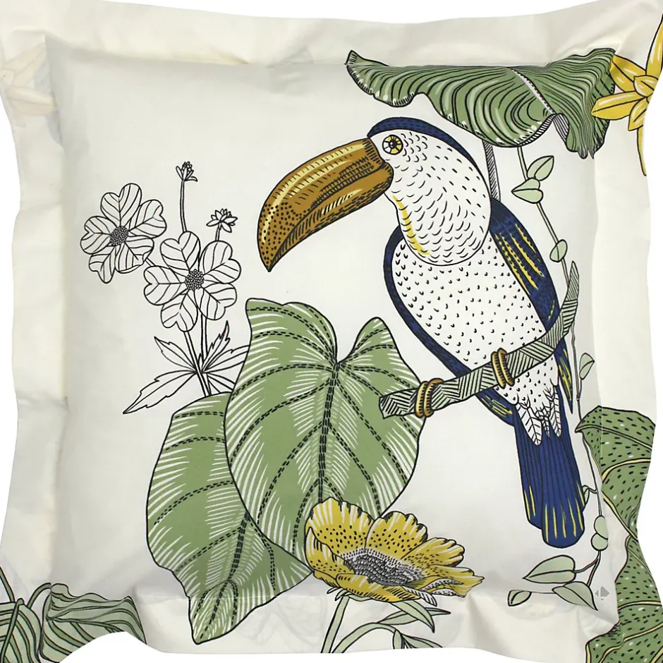 Linnea Taie d'oreiller 65x65 cm coton TOCO vert Online