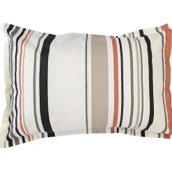 Linnea Taie d'oreiller 50x70 cm coton HUGO beige/corail