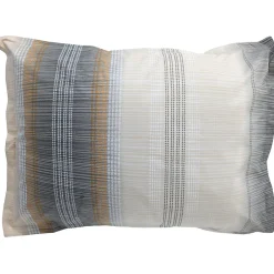 Linnea Taie d'oreiller 50x70 cm en 100% percale de coton ESTEBAN gris beige