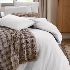 Linnea Taie d'oreiller 50x70 cm mousseline de coton MILOS blanc neige Hot