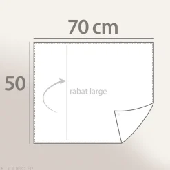 Linnea Taie d'oreiller 50x70 cm percale coton longues fibres GABIN marron Clearance