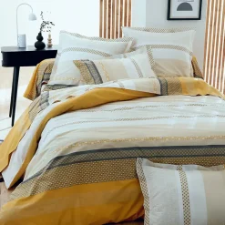 Linnea Taie d'oreiller 70x50 cm percale coton MARLOW Miel Best