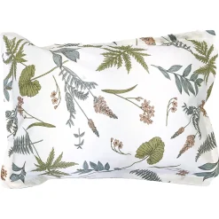 Linnea Taie d'oreiller 50x70 cm percale coton FÉÉRIE Blanc sauge