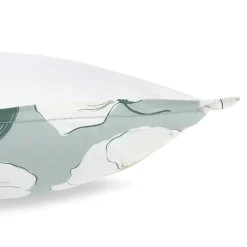 Linnea Taie d'oreiller 65x65 cm percale de coton ADÈLE vert céladon