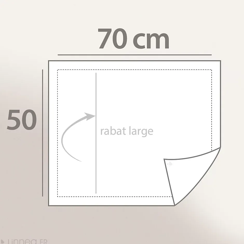 Linnea Taie d'oreiller 50x70 cm percale de coton MODULO bleu cobalt