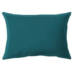 Linnea Taie d'oreiller 50x70 cm percale de coton PAST Bleu Canard Outlet