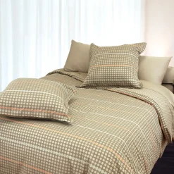 Linnea Taie d'oreiller 65x65 cm Satin de coton DAUPHINE Marron