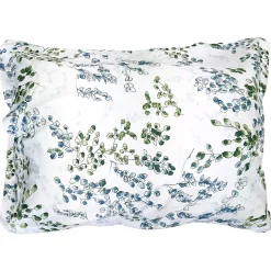 Linnea Taie d'oreiller 50x70 cm satin de coton ANGÈLE vert tilleul